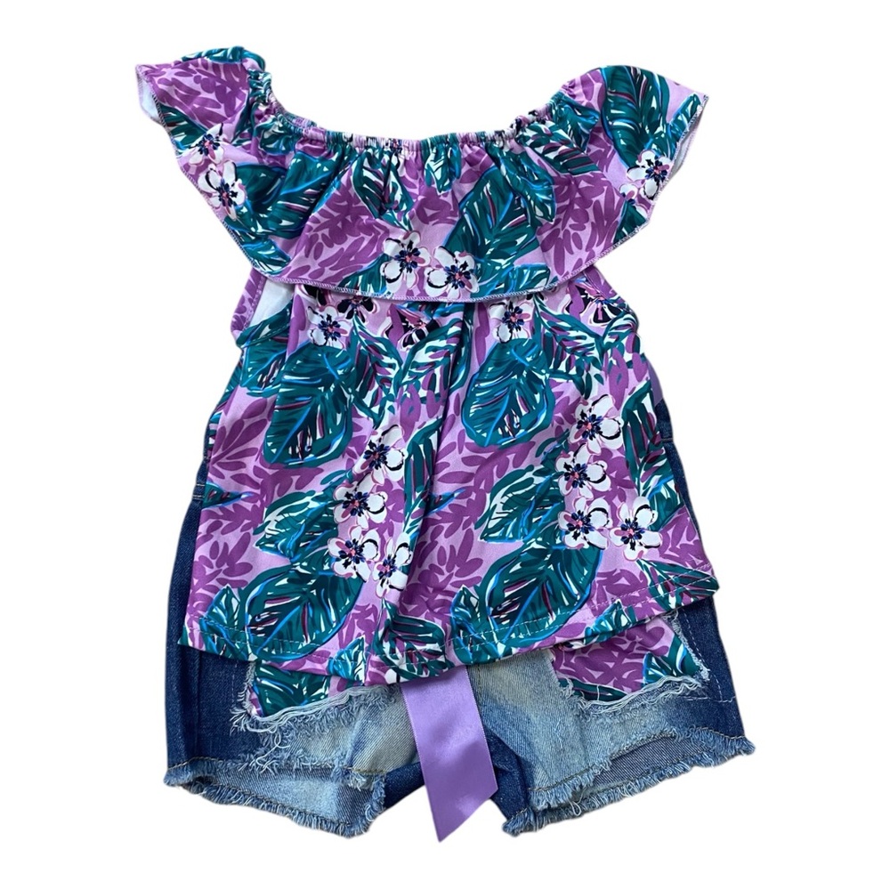 Purple Toddler Short Set K104